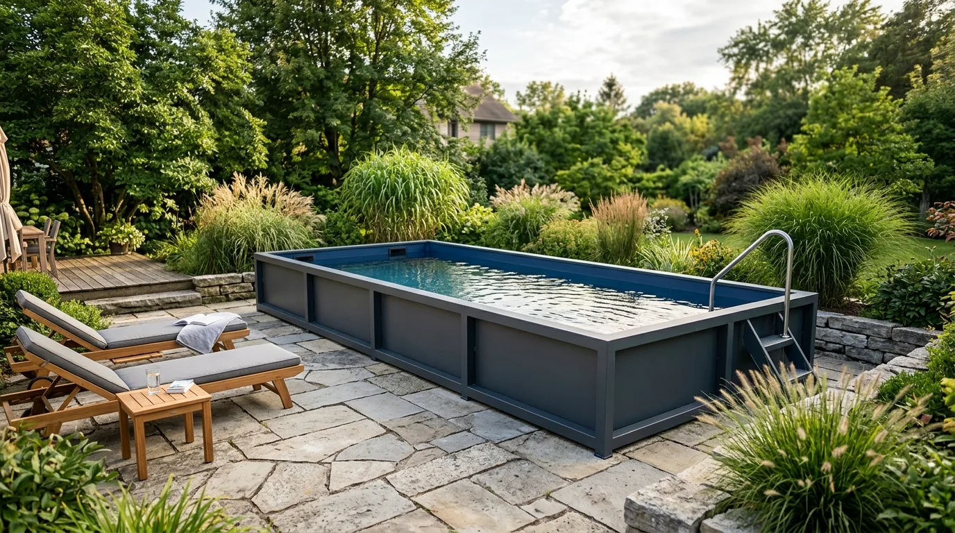 Modern Rectangular Above Ground Pool